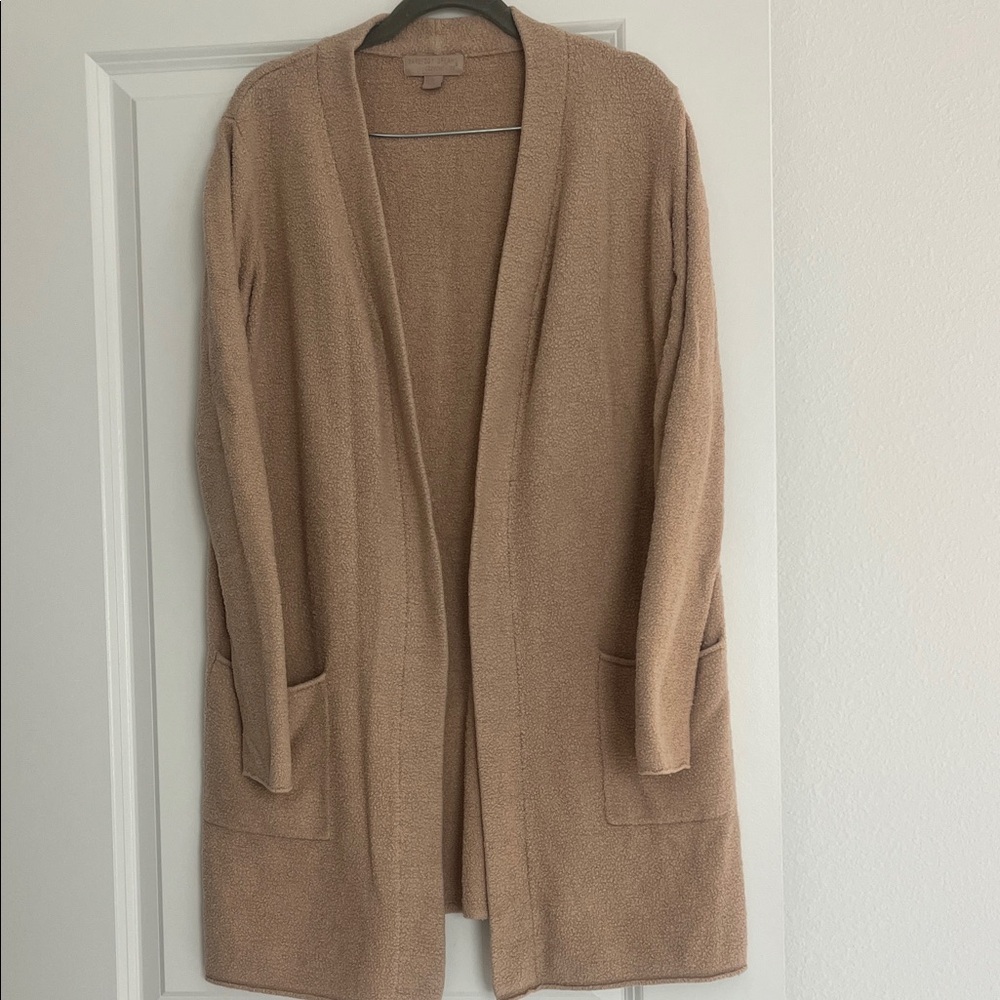 Barefoot Dreams Women's Cardigan in Tan Sz S
